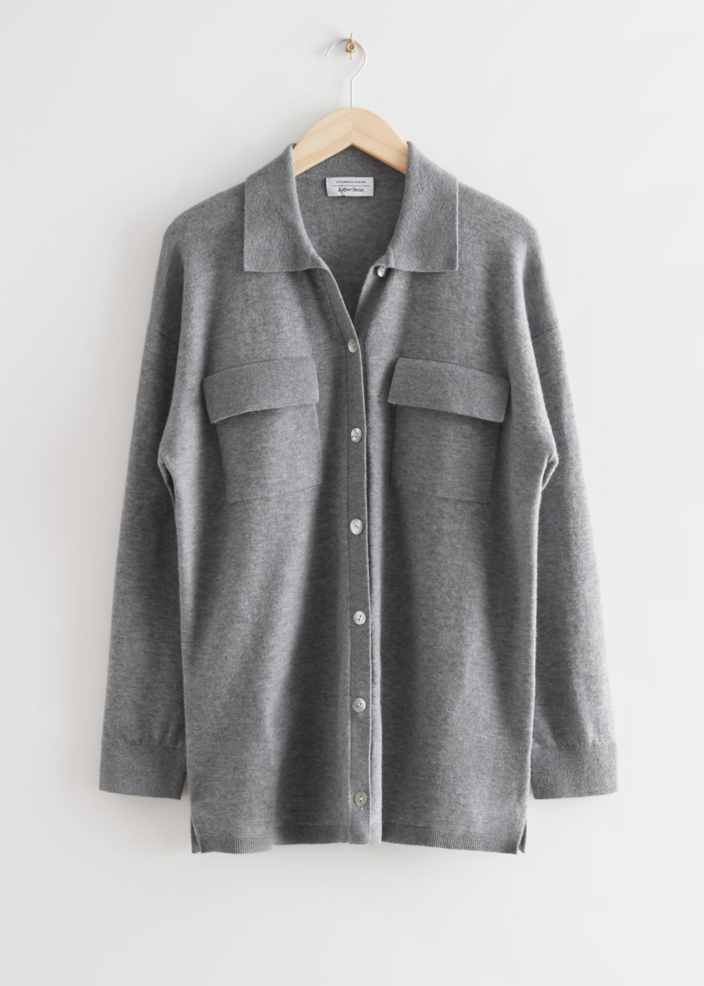 & Other Stories Oversized Wool Shirt