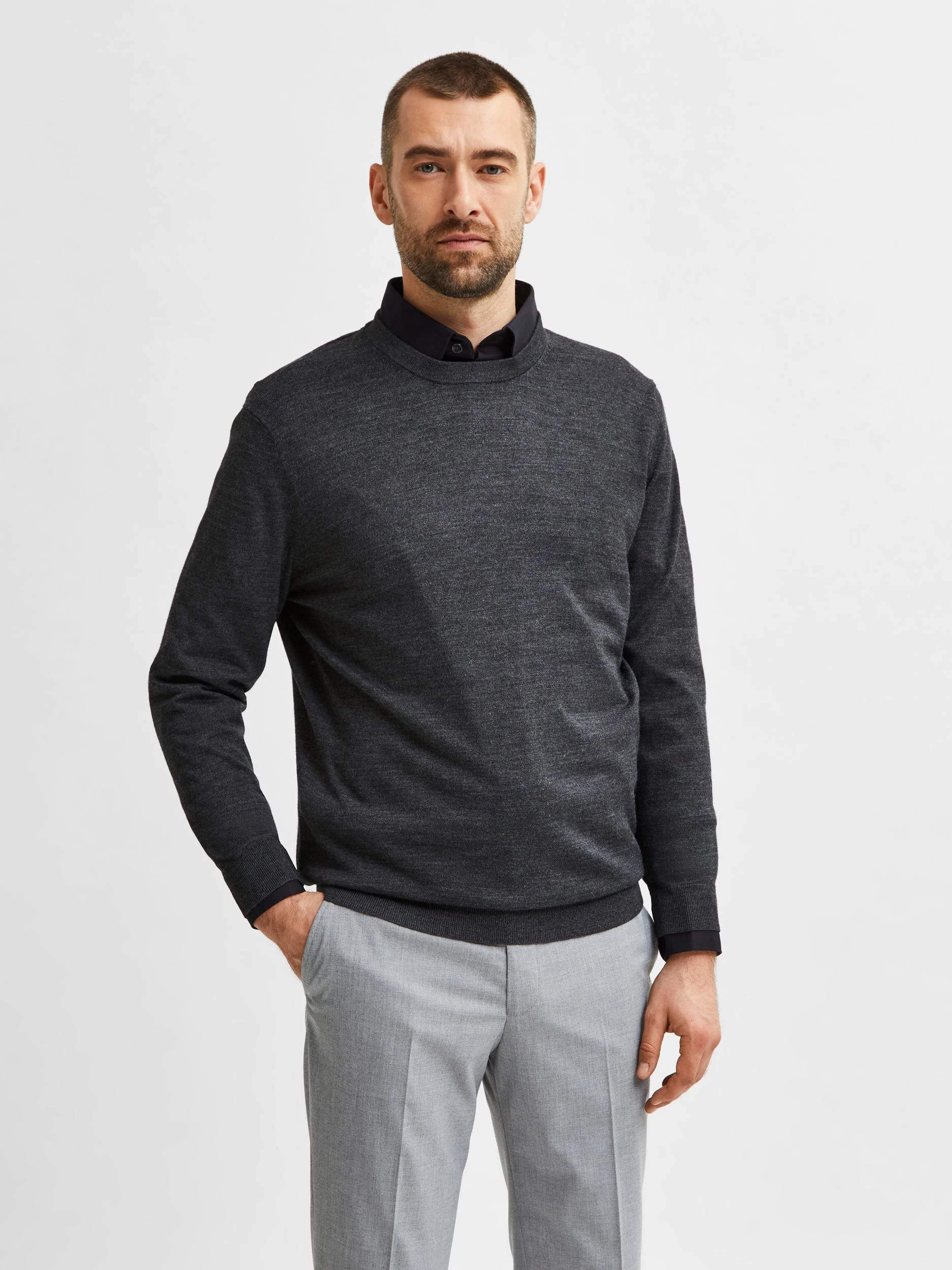 Selected top merino pullover