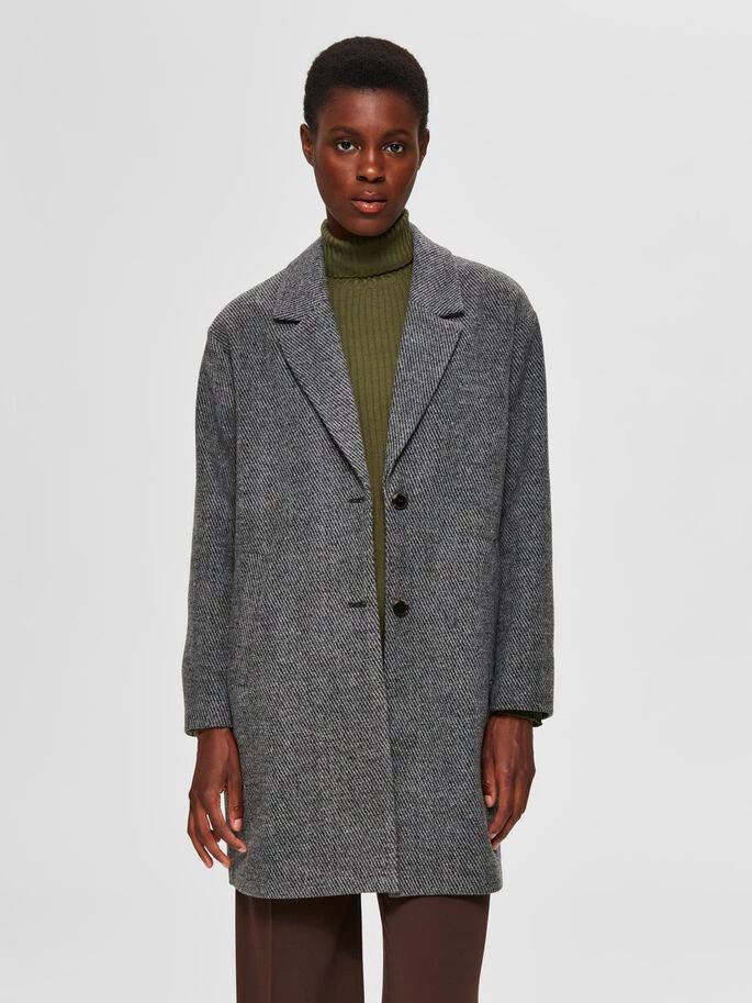 Selected cheap wool coat