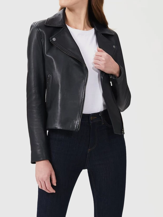 Hobbs yasmine clearance leather jacket